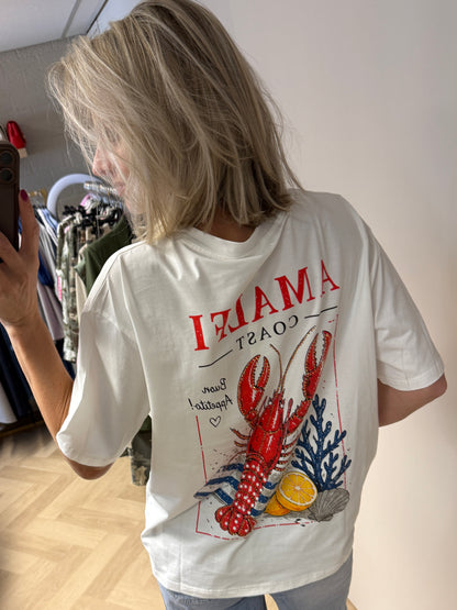 T Shirt Amalfi Strass Wit