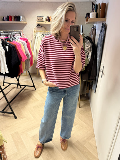 Shirt Mary Streep KM Bordeaux Roze