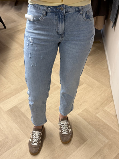 Jeans Eva Mom Fit Light Denim Damage