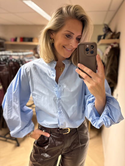 Blouse Fenna Pofmouw Lichtblauw