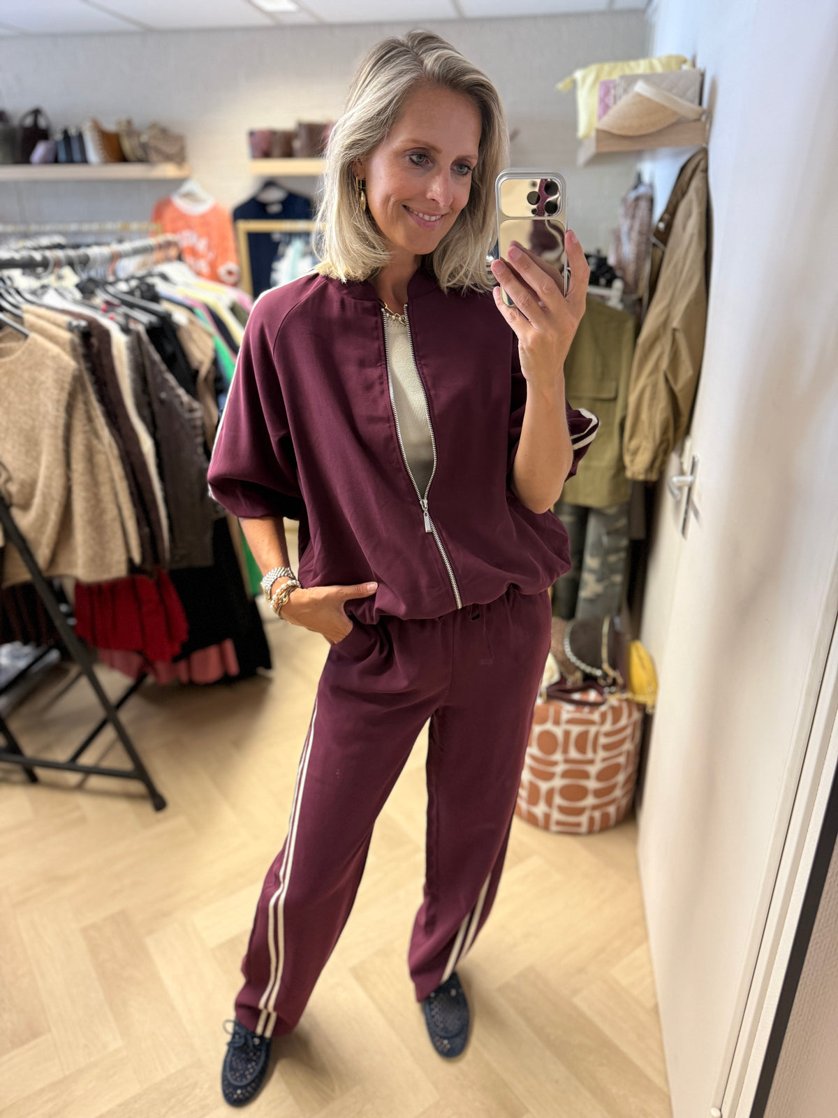 Co Ord Set Mandy Streep Bordeaux