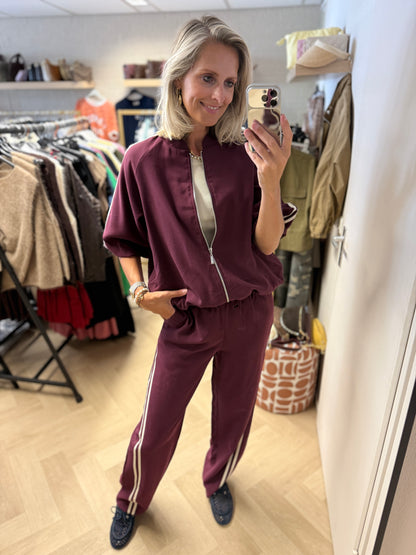 Co Ord Set Mandy Streep Bordeaux