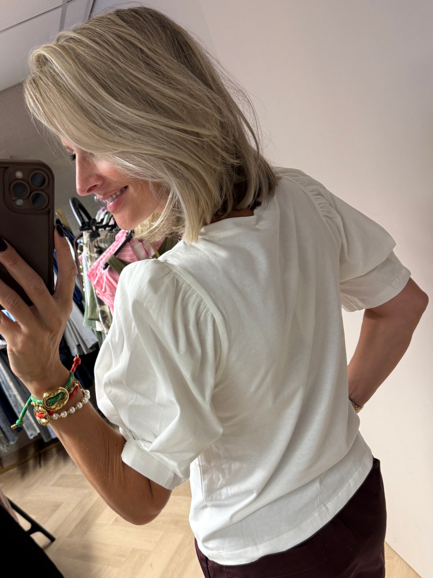 T-Shirt Shelly Pofmouw Wit