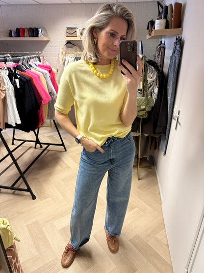 Trui Suzie Viscose Zachtgeel