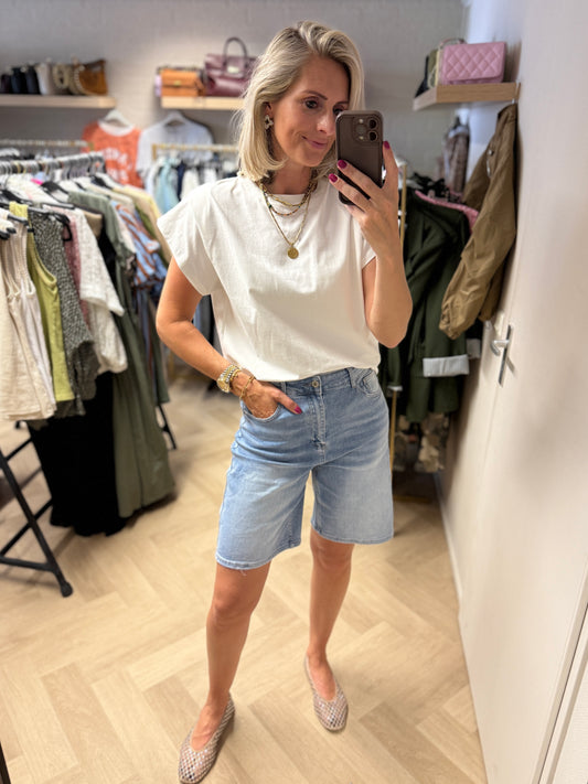 T-Shirt Unika Katoen Wit