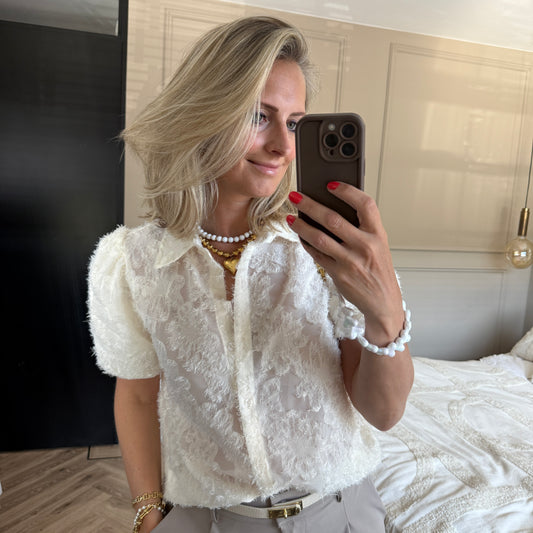 Blouse Fluffy Crème