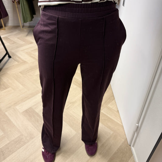 Broek Stephanie Katoen Aubergine