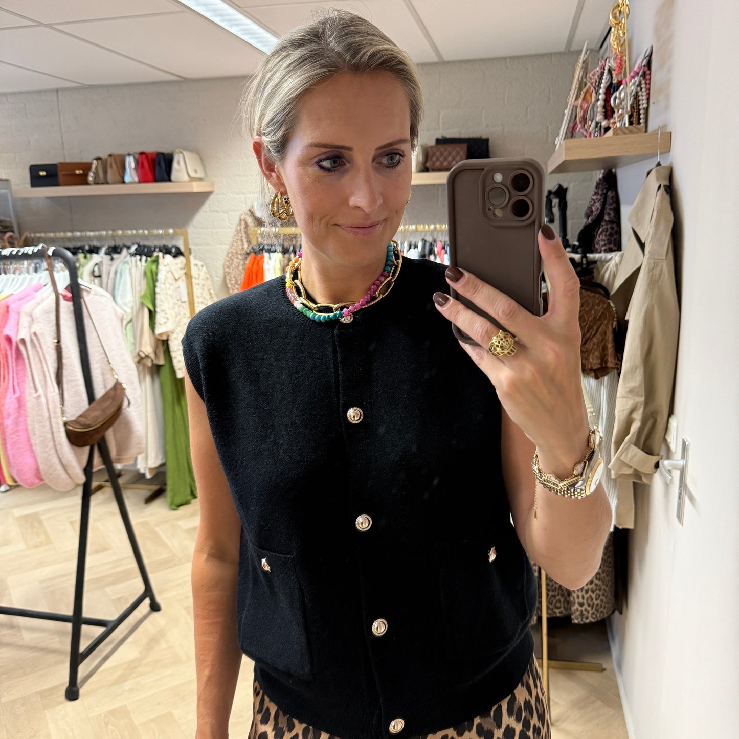 Spencer Charlotte Viscose Zwart