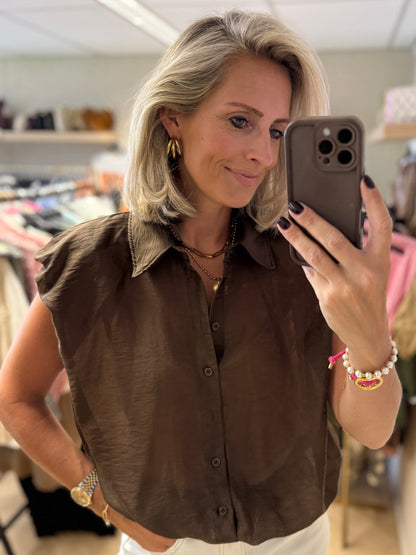 Blouse Kimmie Transparant Choco
