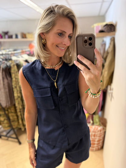 Co Ord Set Joanna Navy