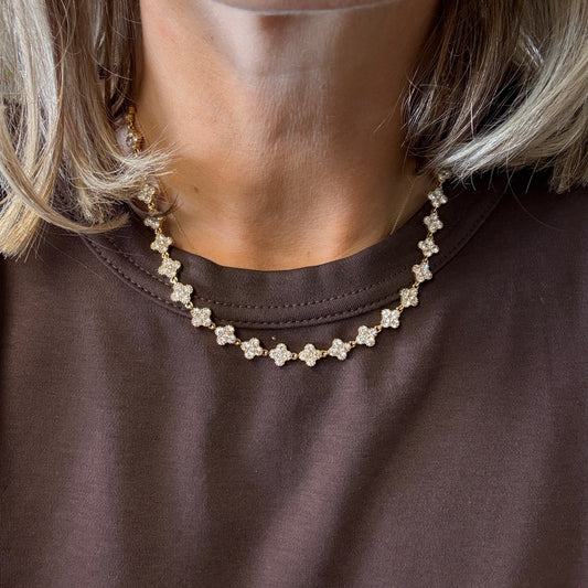 Ketting Steentjes Flower