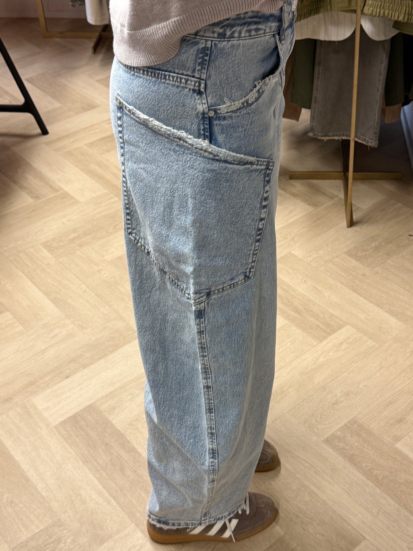 Jeans QH Side Pockets Light Denim
