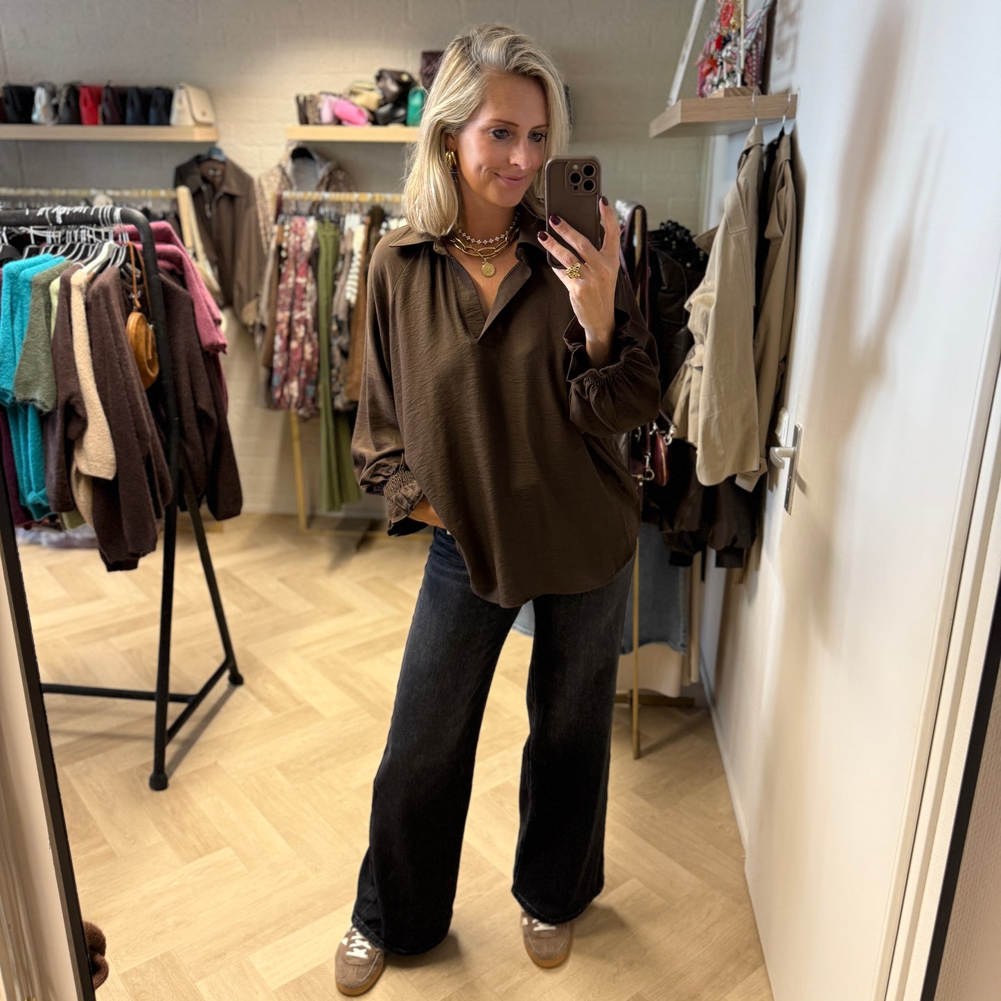 Blouse Joan Viscose Choco