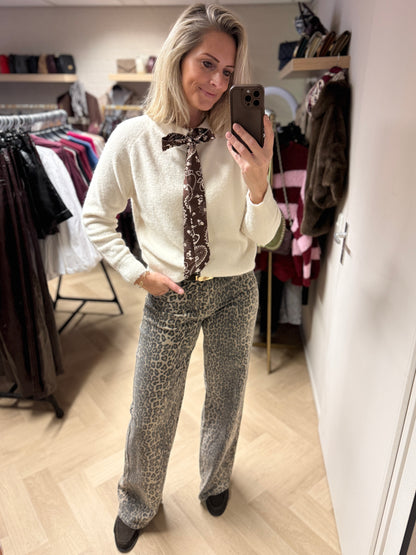 Vest Janet Sjaal Paisley Ecru