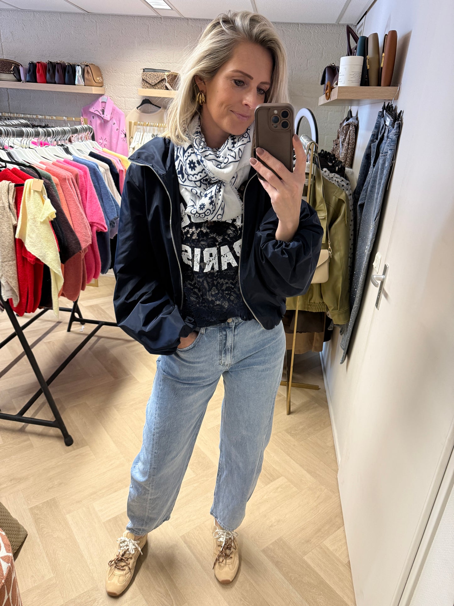 Shirt Lucy L'Amour Paris Donkerblauw