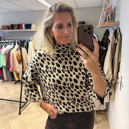 Trui Isabel Viscose Leopard
