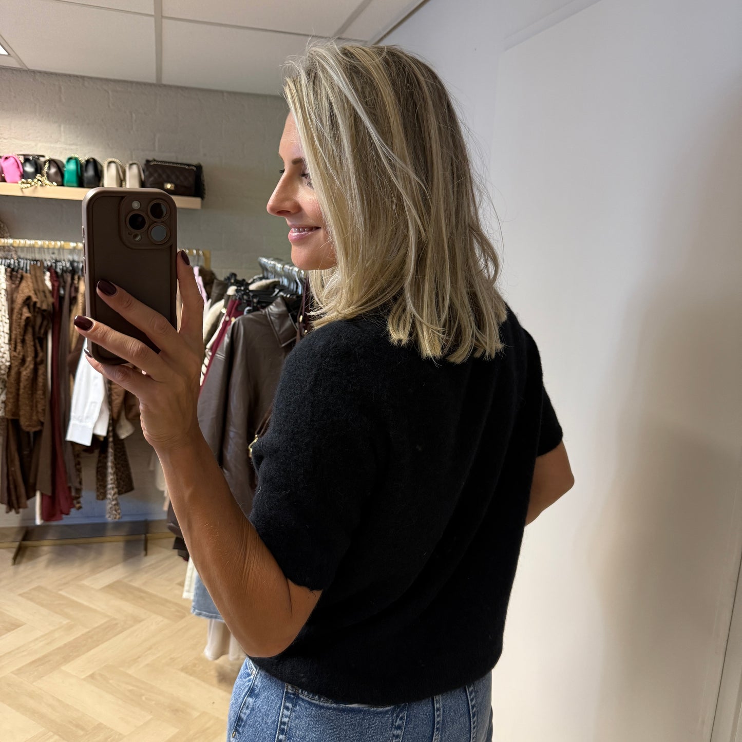 Trui Claudia Alpaca Zwart