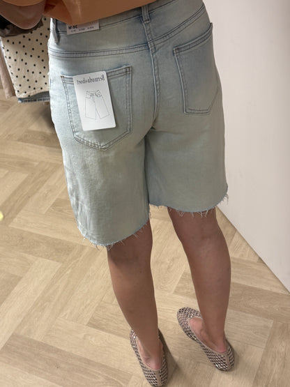 Jeans Jort Destroyed Light Denim