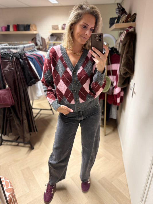 Jeans QH Barrel Fit Donkergrijs