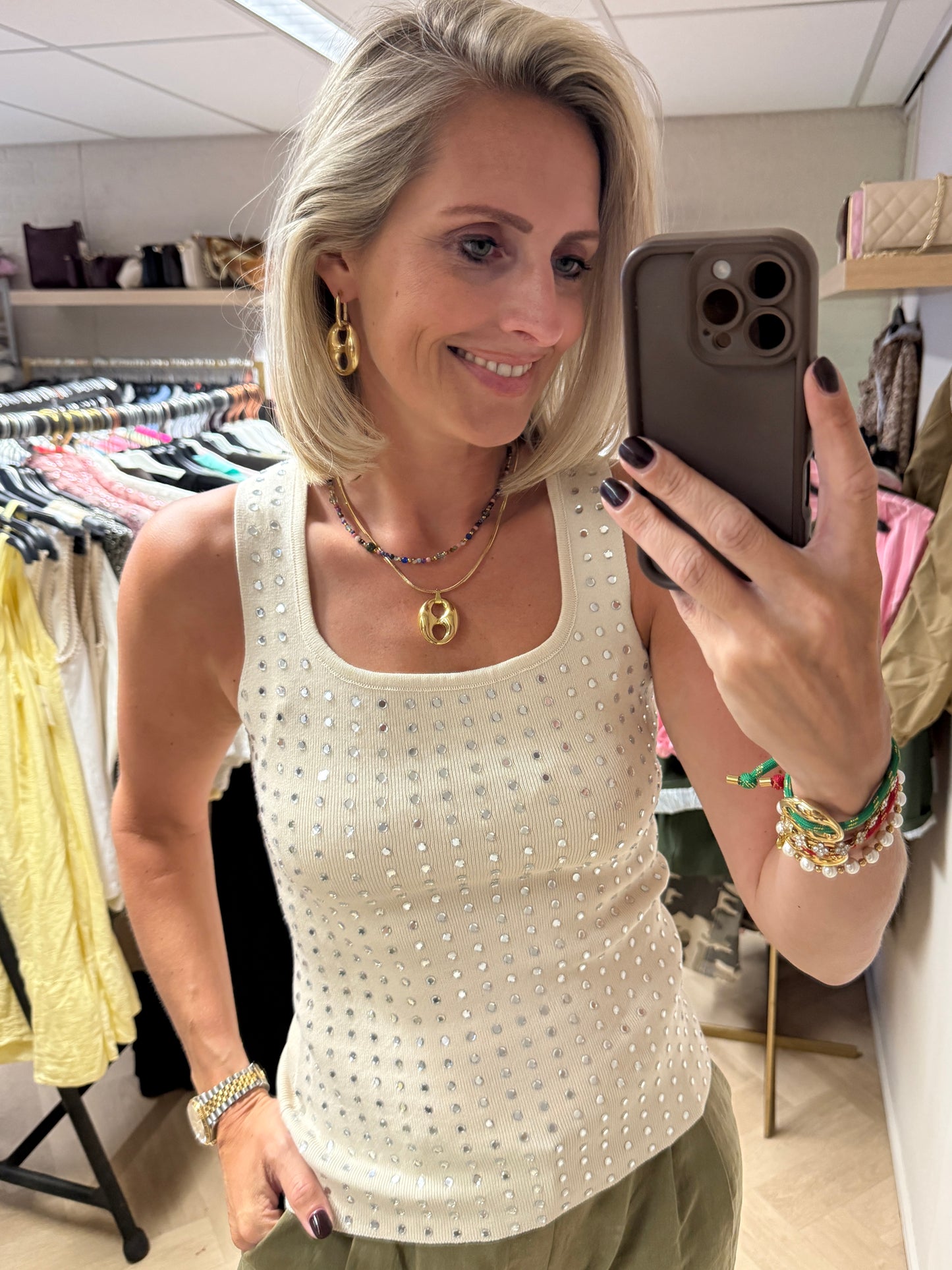 Top Jilli Spiegel Beige