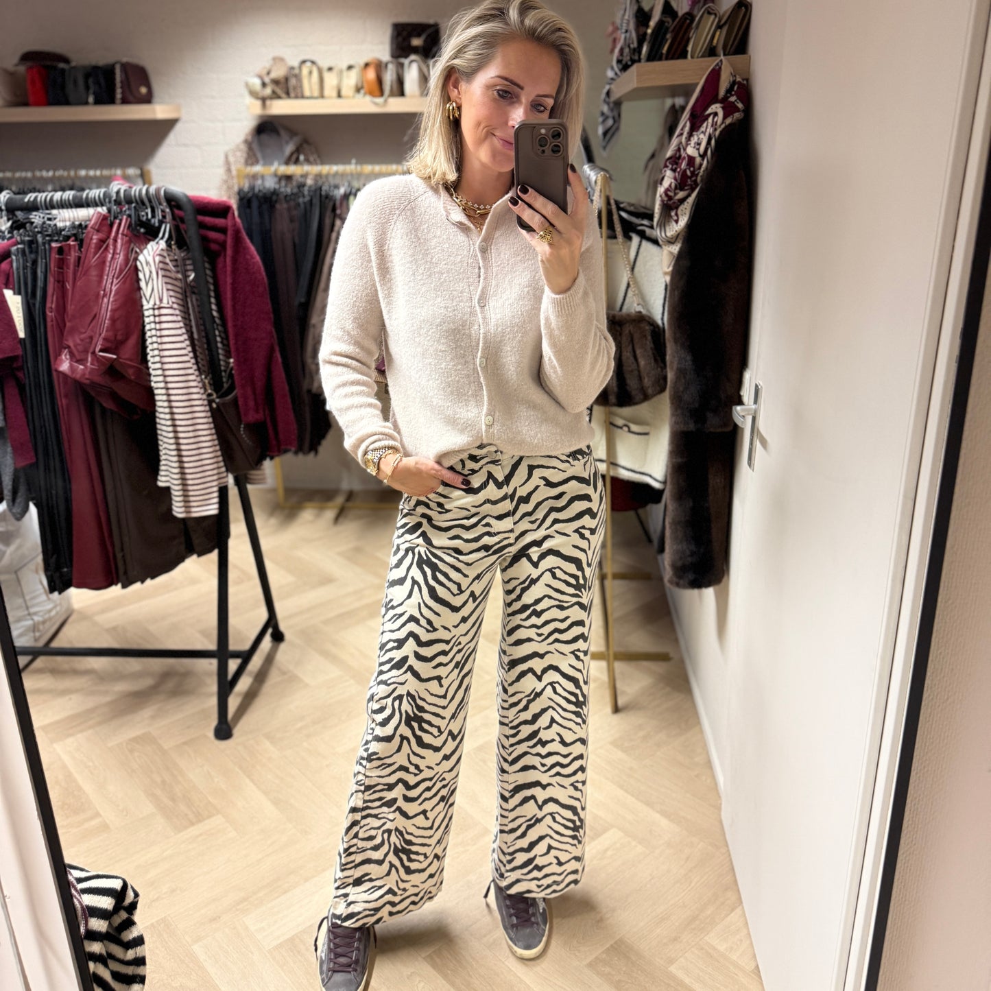 Vest Claudia Lange Mouw Alpaca Kit