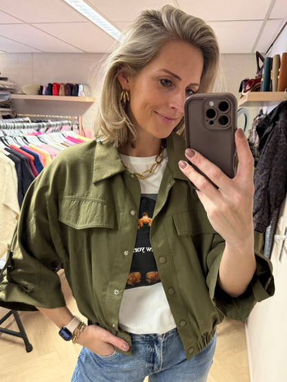Jas Amber Armygroen