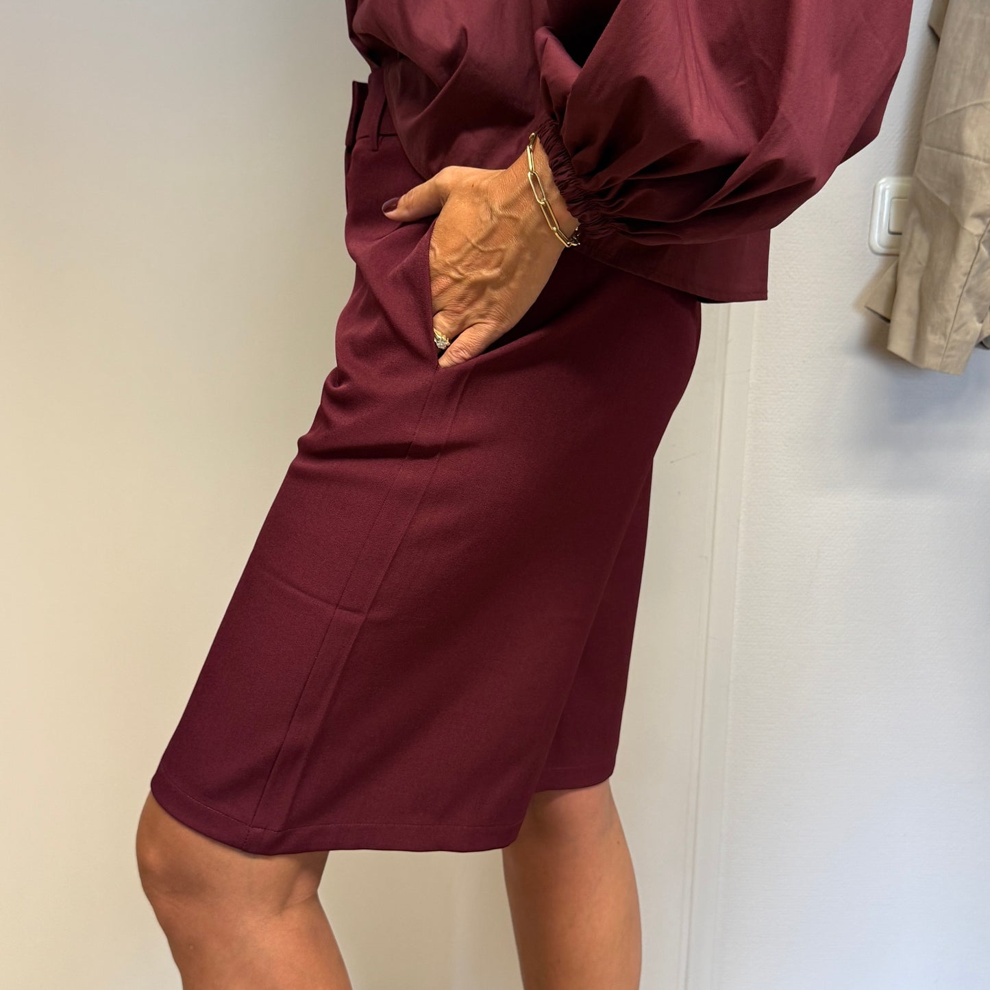 Bermuda Pantalon Cleo Burgundy