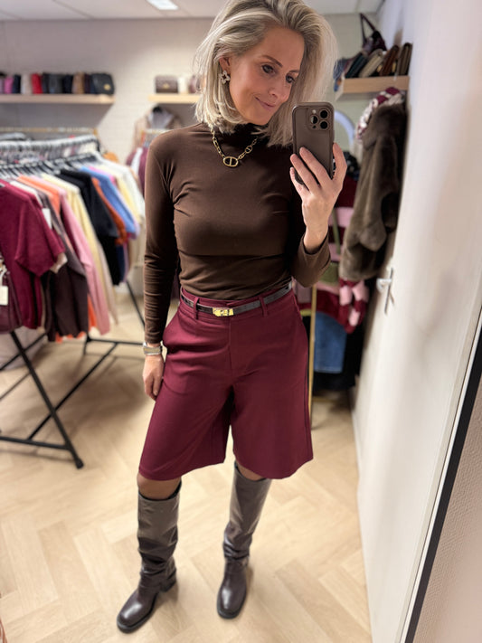 Bermuda Pantalon Cleo Burgundy