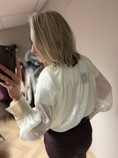 Blouse Florence Glans Offwhite