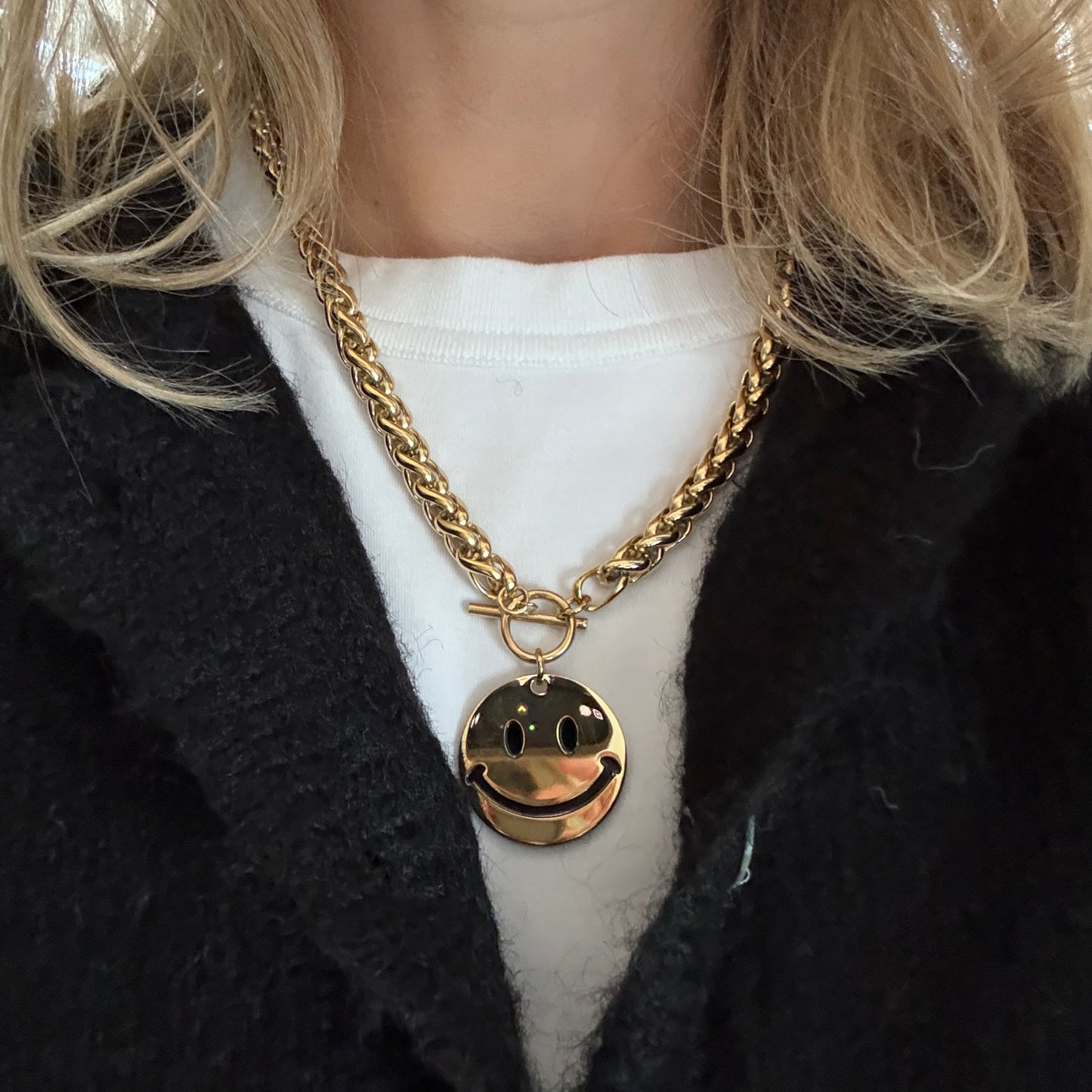 Ketting Smiley Goud Luxe