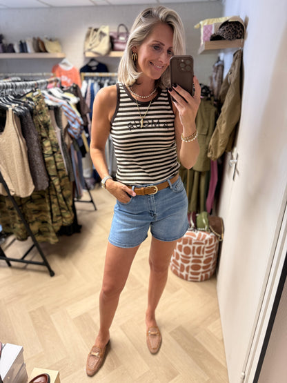 Jeans Short Fleur Denimblauw
