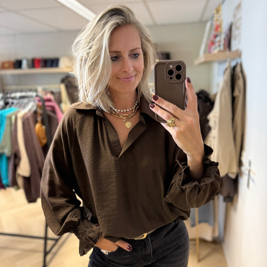 Blouse Joan Viscose Choco