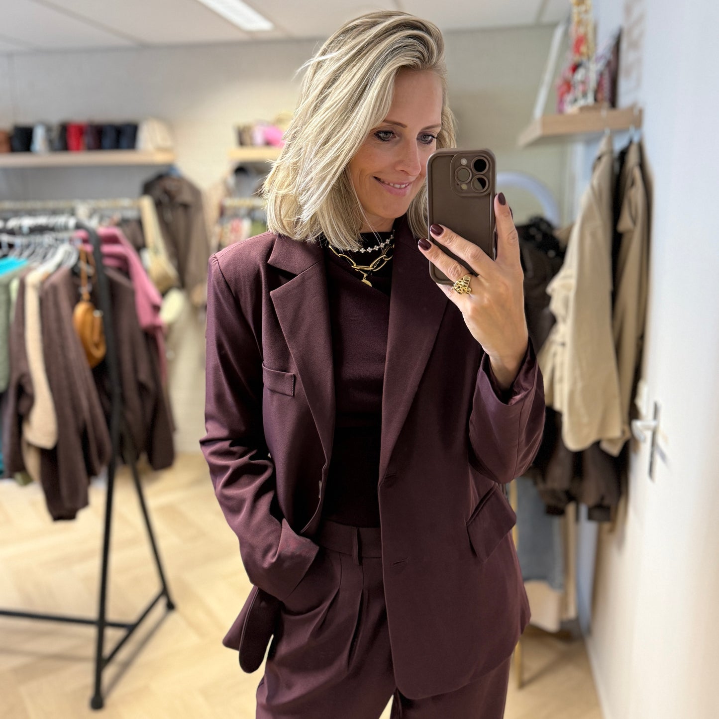 Trui Kim Burgundy