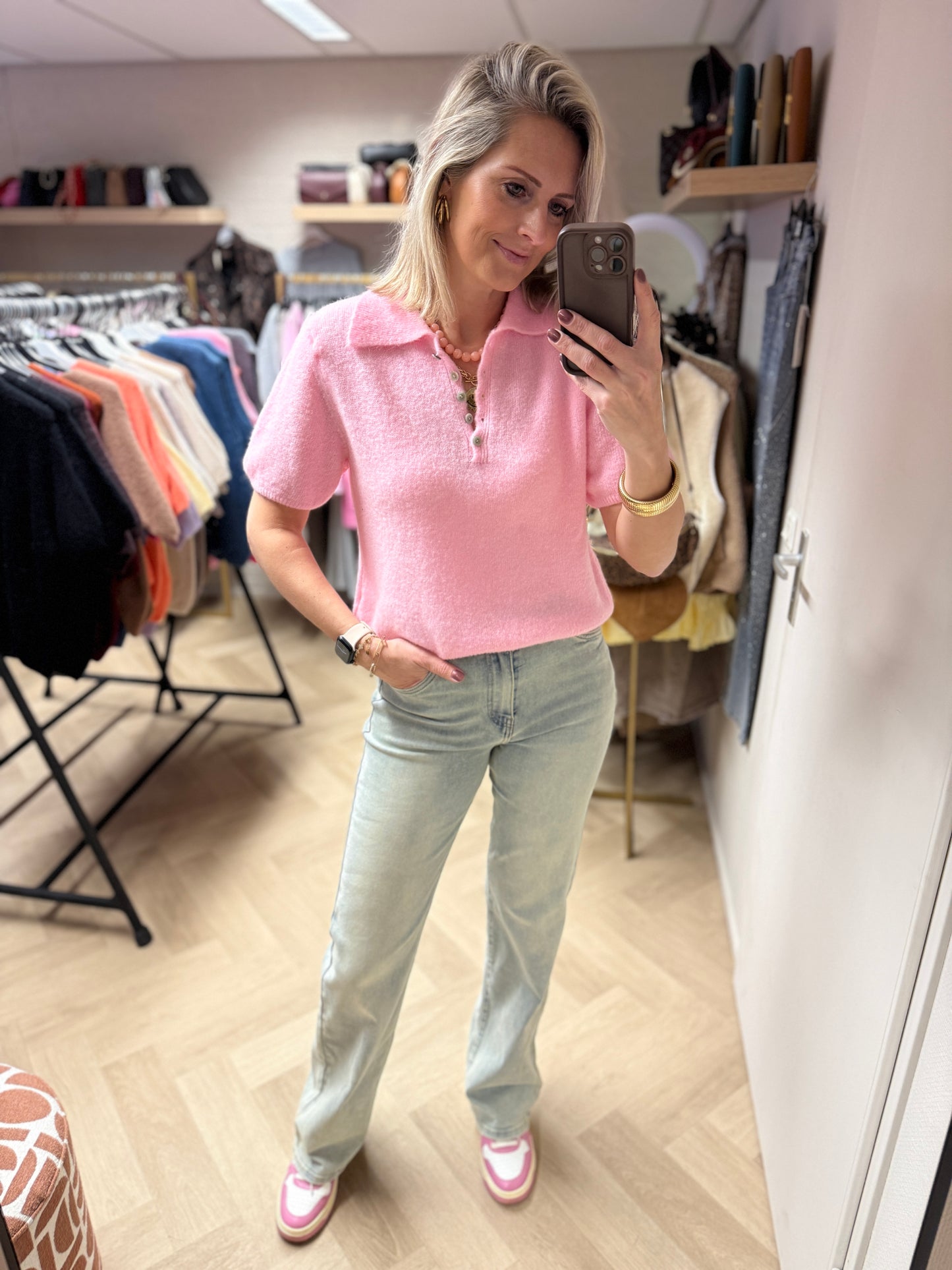 Polo Sterre Alpaca Zachtroze
