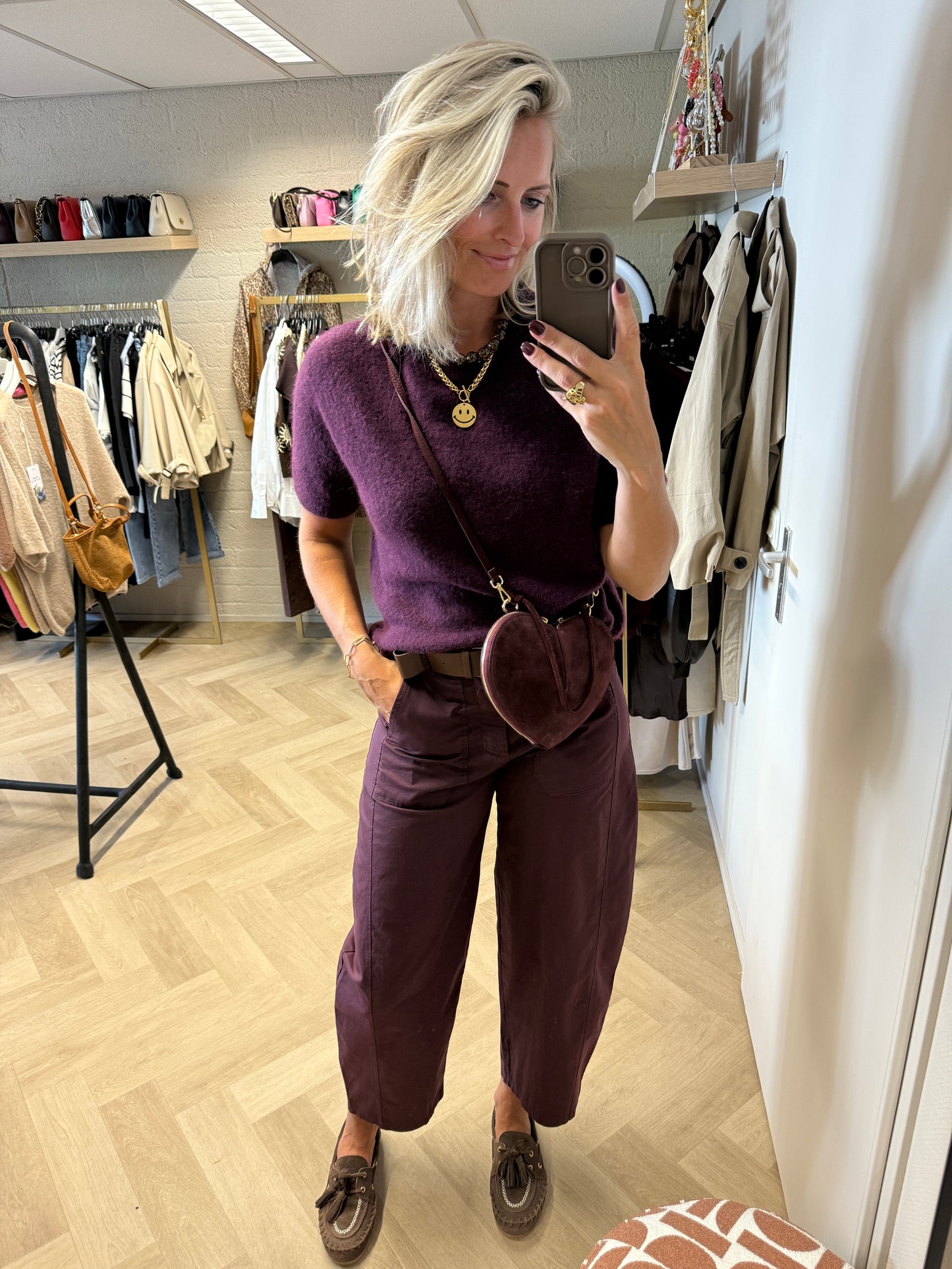 Barrel Pants Jane Aubergine