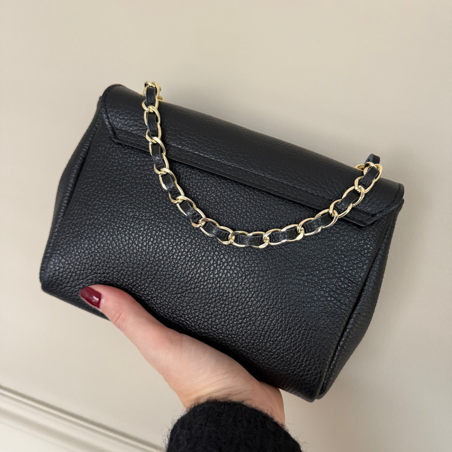 Tas Nina Leder Zwart