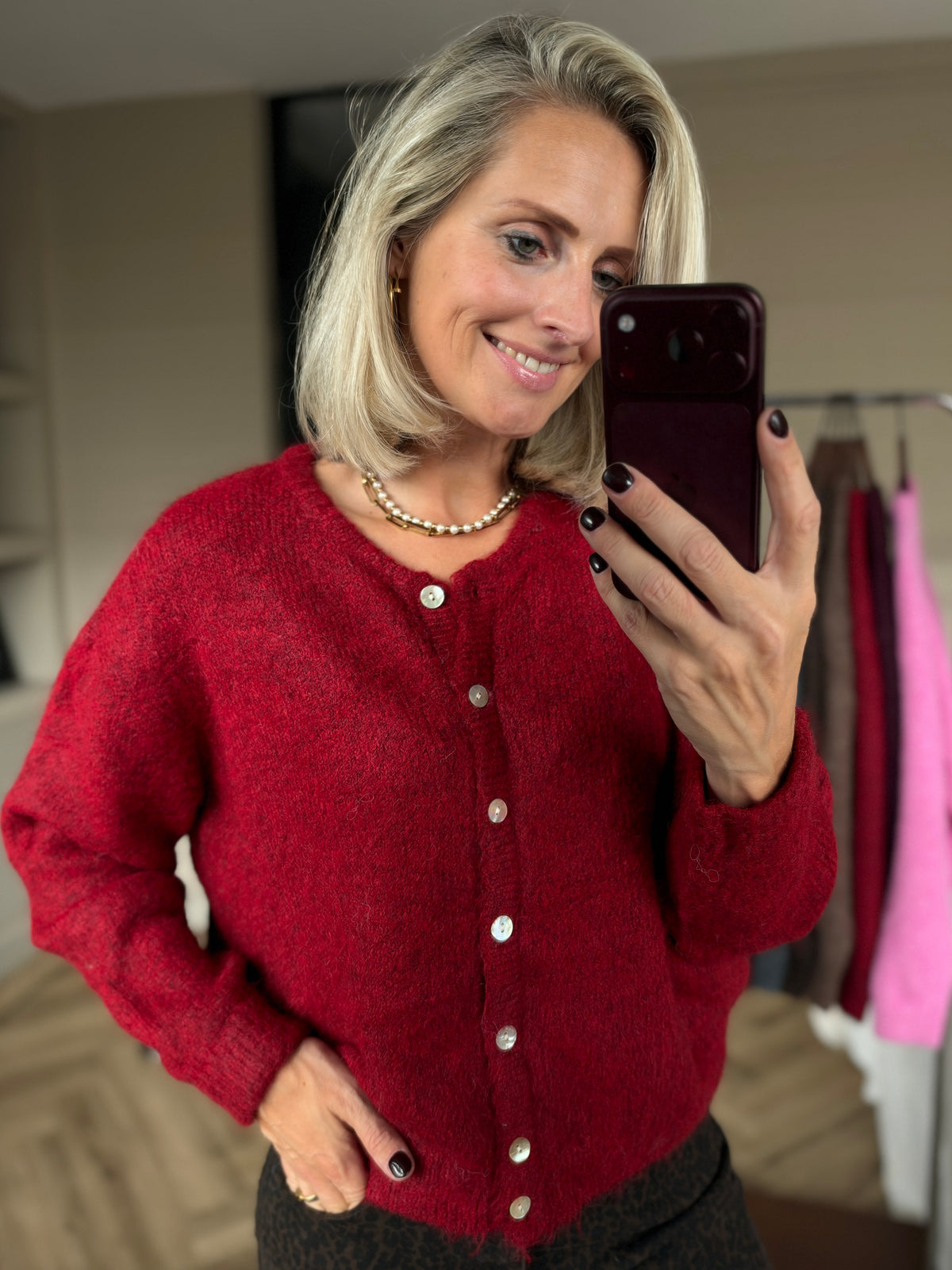 Vest Vito Burgundy