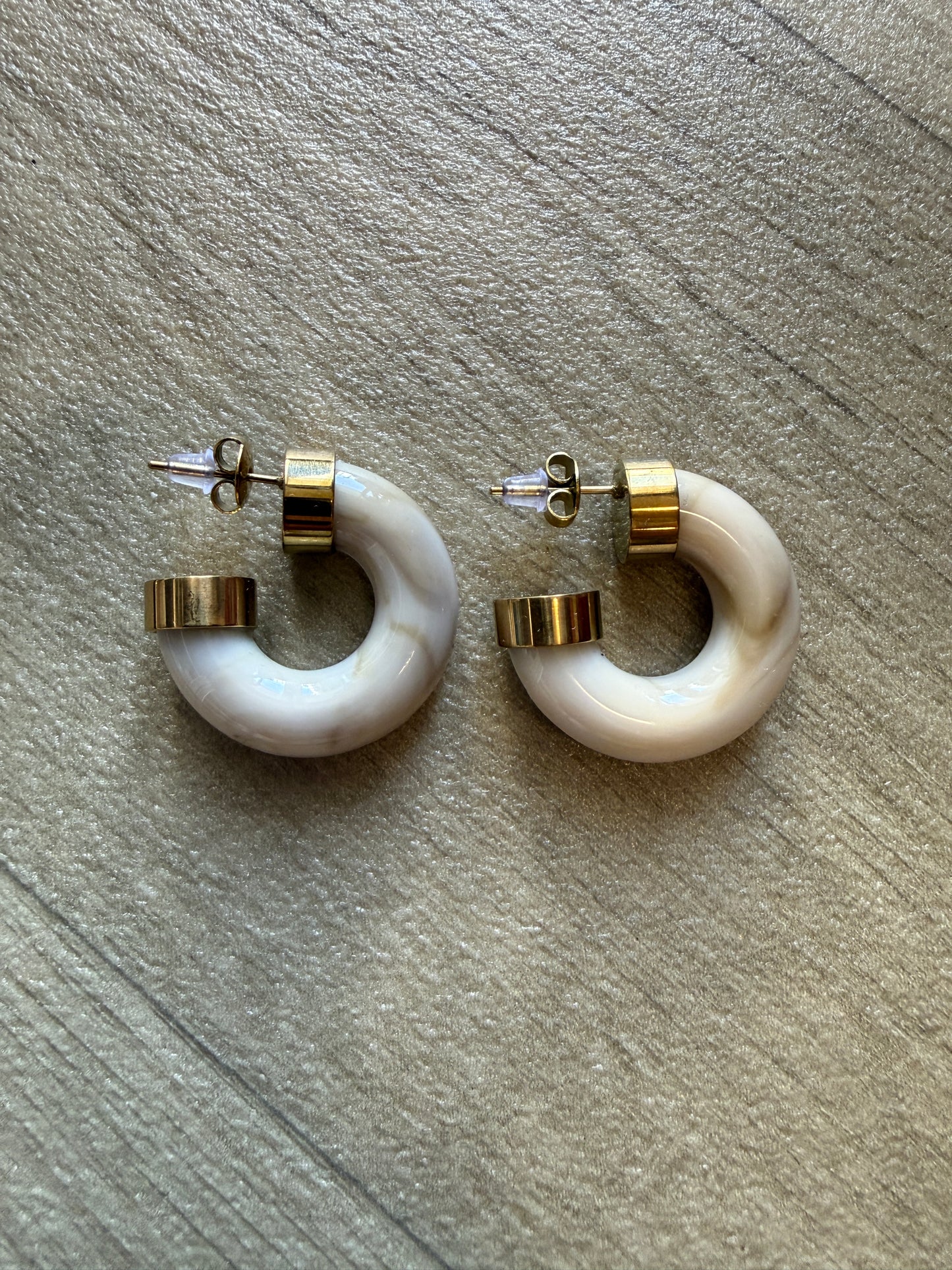 Oorbellen Cloé Beige