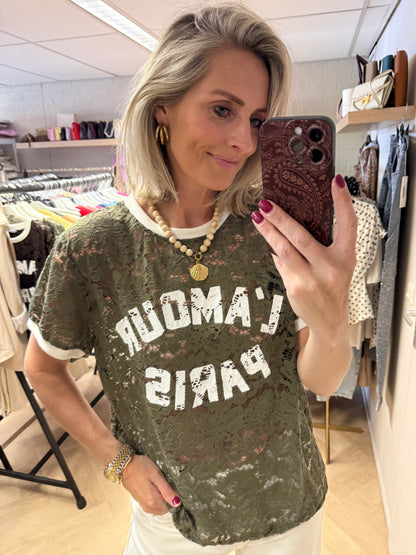 Shirt Lucy L'Amour Paris Armygroen