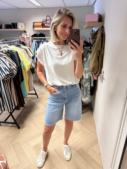 Jeans Bermuda Laulia Lichtblauw