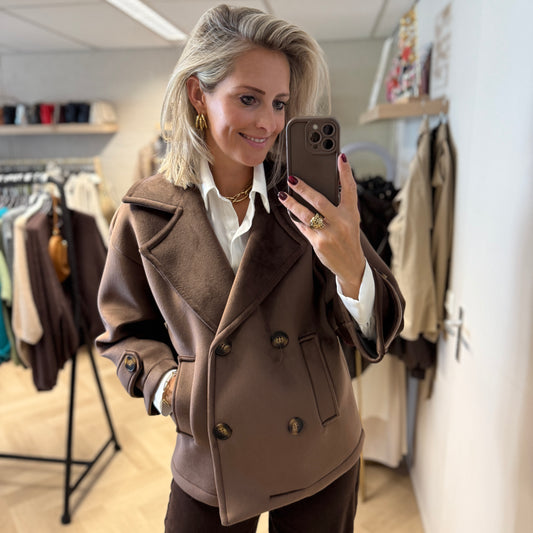 Jas Beryl Trench Velvet Choco