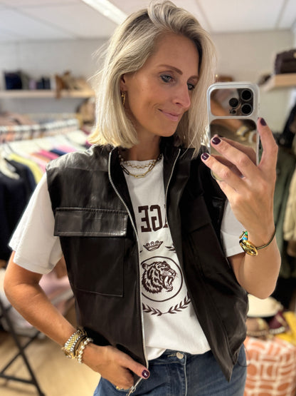 Gilet Haily PU Bruin