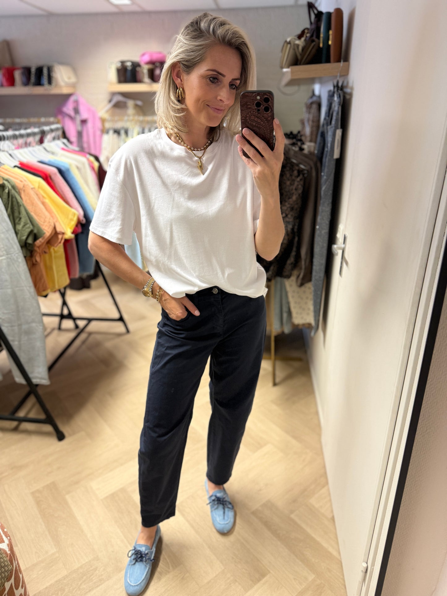 Shirt Kylie Basic Wit