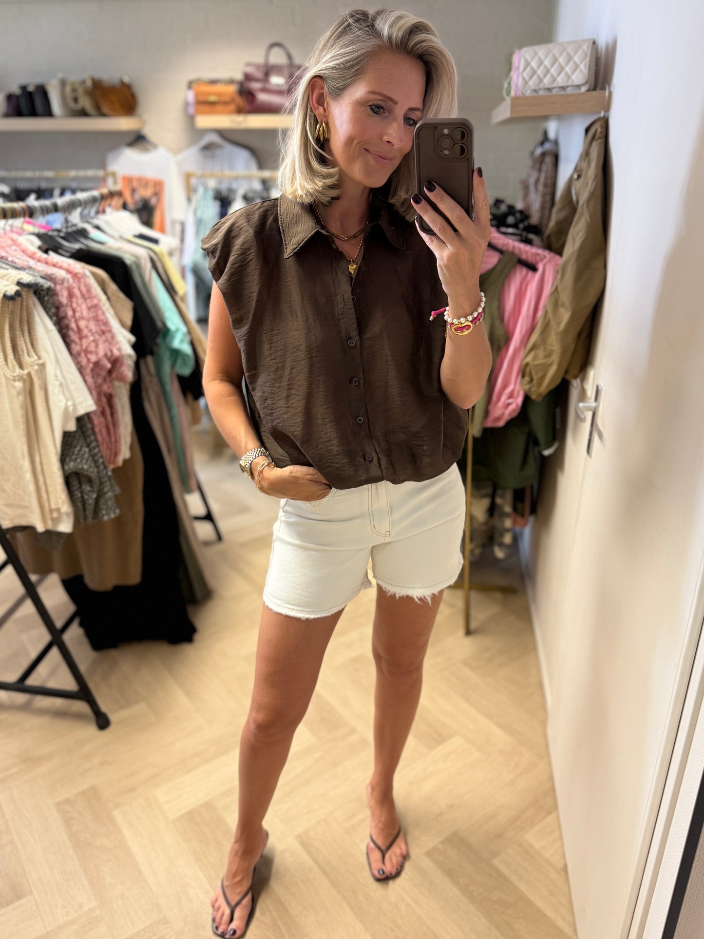 Blouse Kimmie Transparant Choco