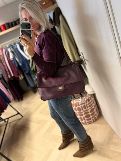 Tas Chiavari Medium Burgundy