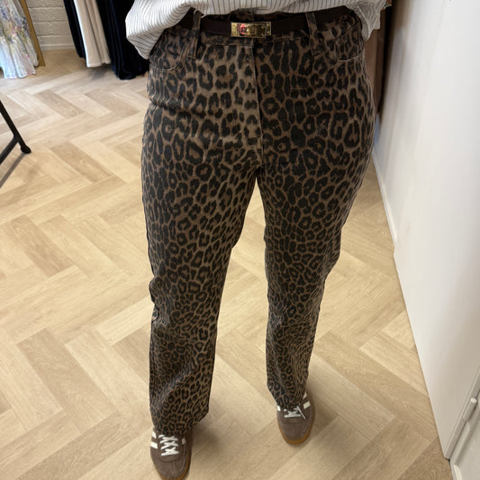 Jeans Oraije Leopard Wide Legg