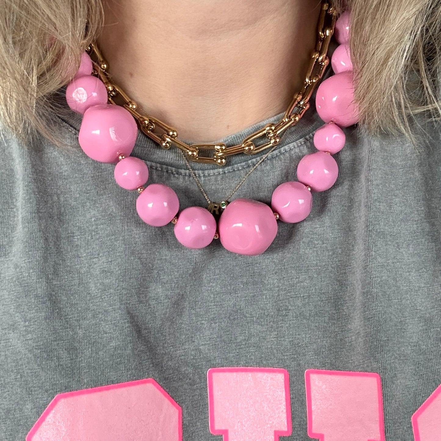 Ketting Stones Roze