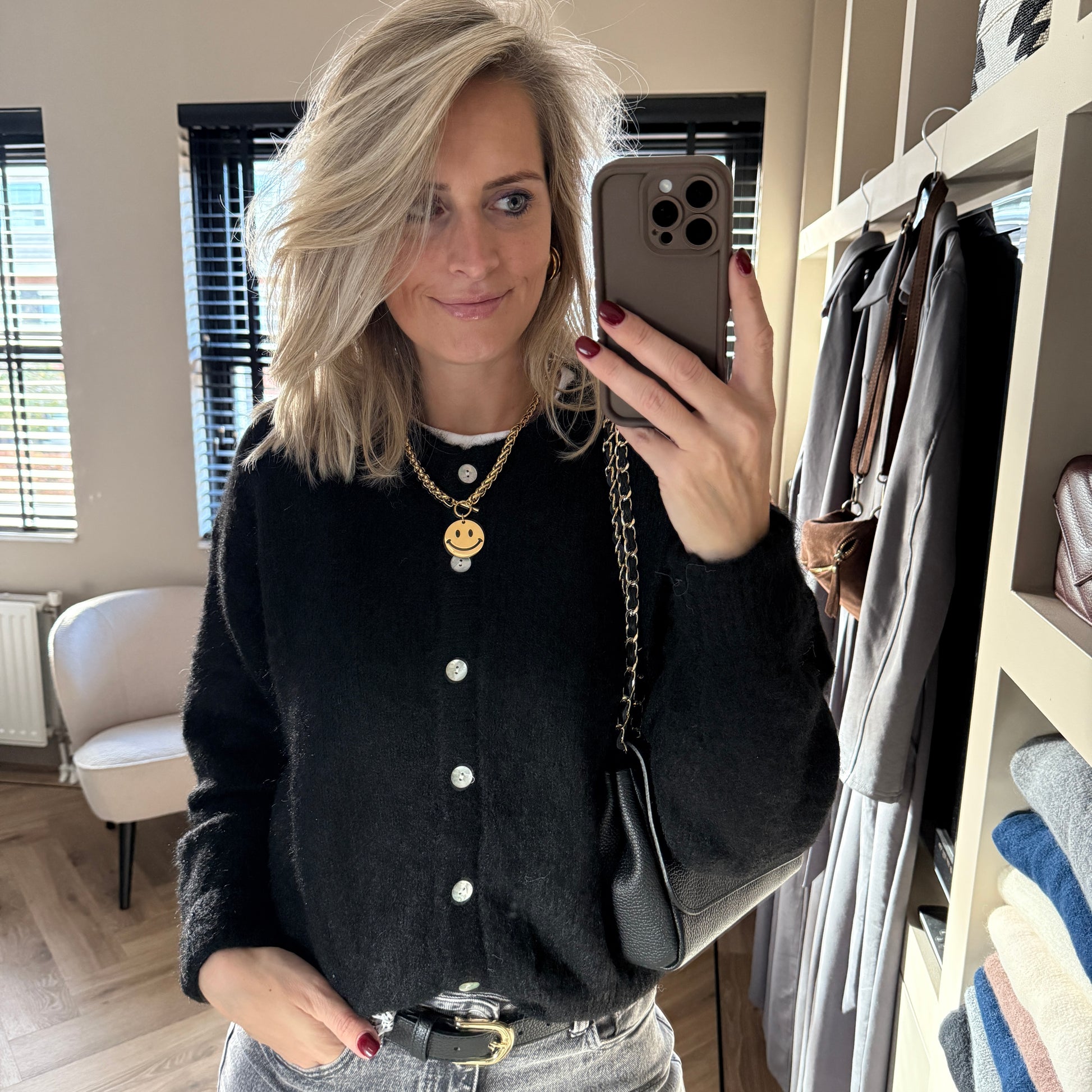 vest met knoopjes 