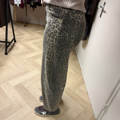 Jeans Leopard Balloon Beige L32