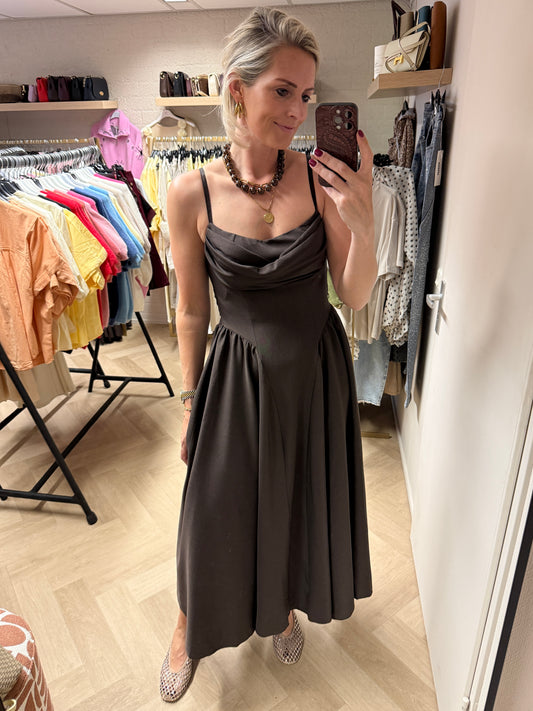 Jurk Maya Donkerbruin